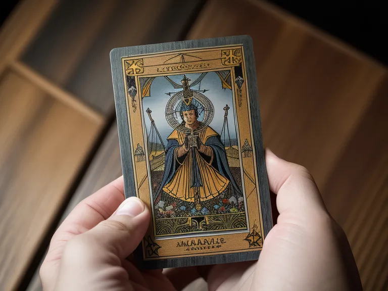 Contraste visual y táctil entre una carta de Tarot de Marsella y una de ángeles
