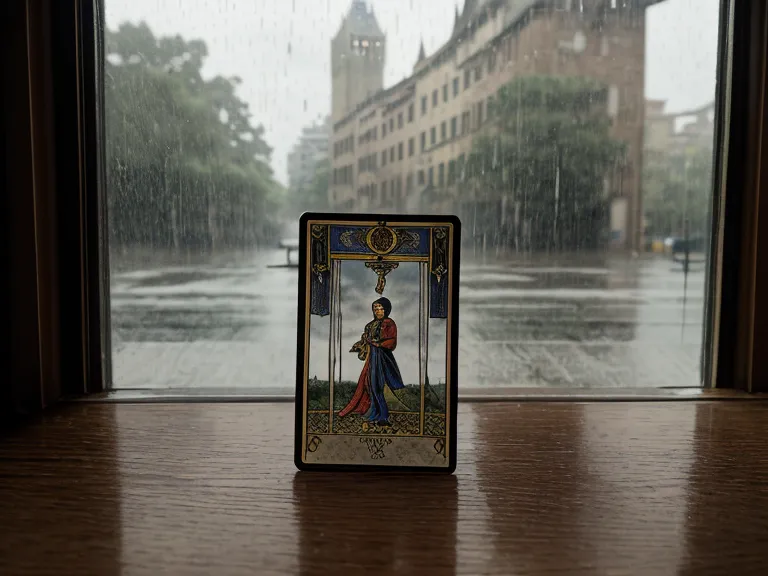 Combinación simbólica de la carta de La Torre y un consejo angelical de paciencia
