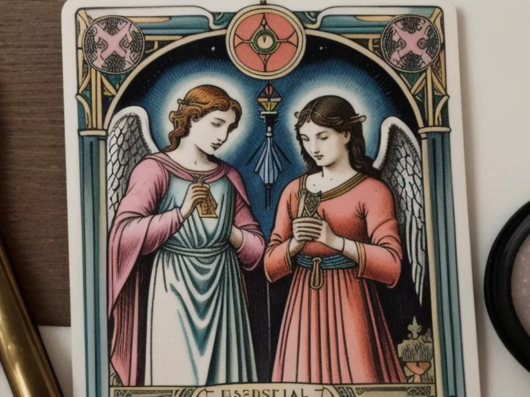 Comparativa visual entre una carta de Tarot de Marsella y una carta de oráculo angelical.