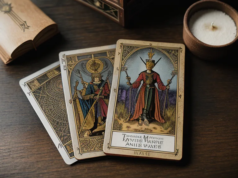 Detalle del número IIII en una carta de Tarot de Marsella frente al estilo Rider Waite