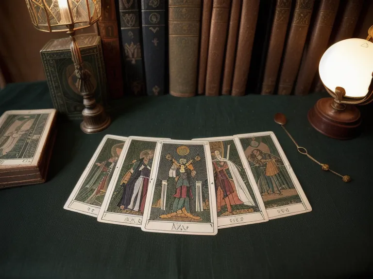 Los 22 Arcanos Mayores del Tarot de Marsella alineados sobre una mesa